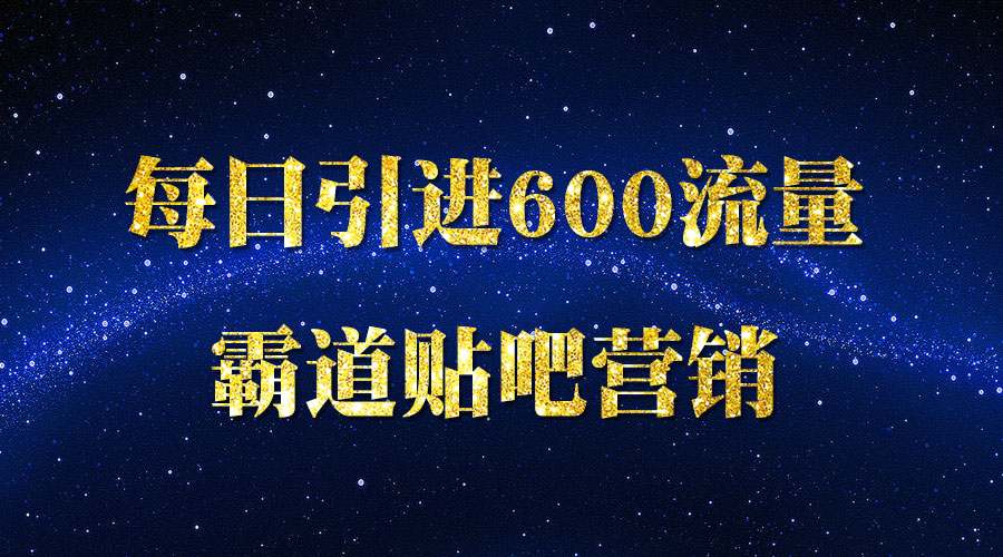 《霸道贴吧营销》每日引进600流量_wwz
