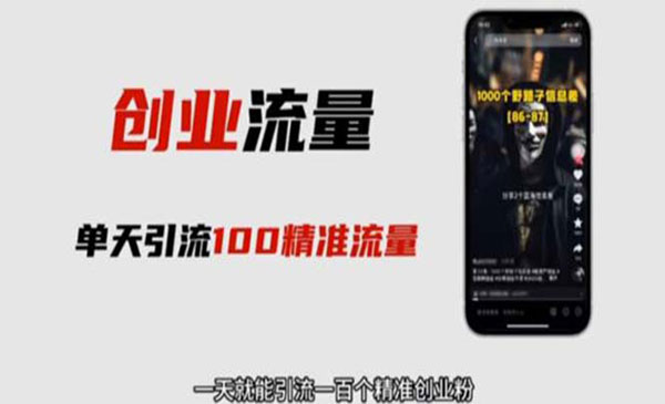 《自媒体音频加图文制作视频 》一天引流一百个精准创业粉