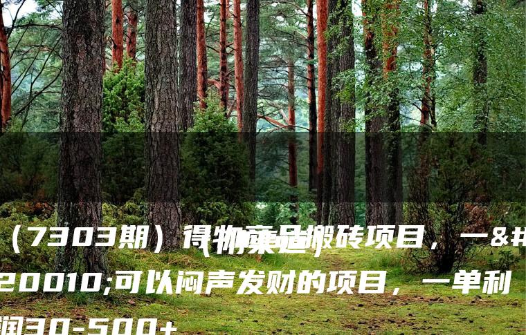 （7303期）得物商品搬砖项目，一个可以闷声发财的项目，一单利润30-500+（附渠道）