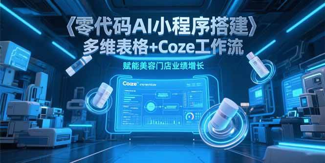 （15239期）零代码AI小程序搭建，多维表格+Coze工作流，赋能美容门店业绩增长